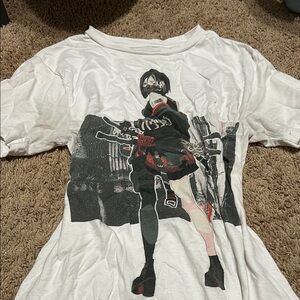 Graphic Anime T-Shirt - White